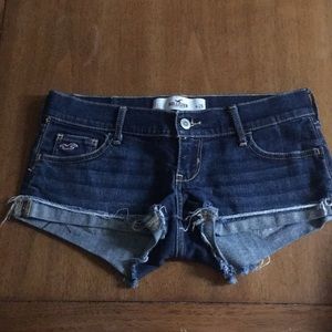 Hollister blue jean shorts